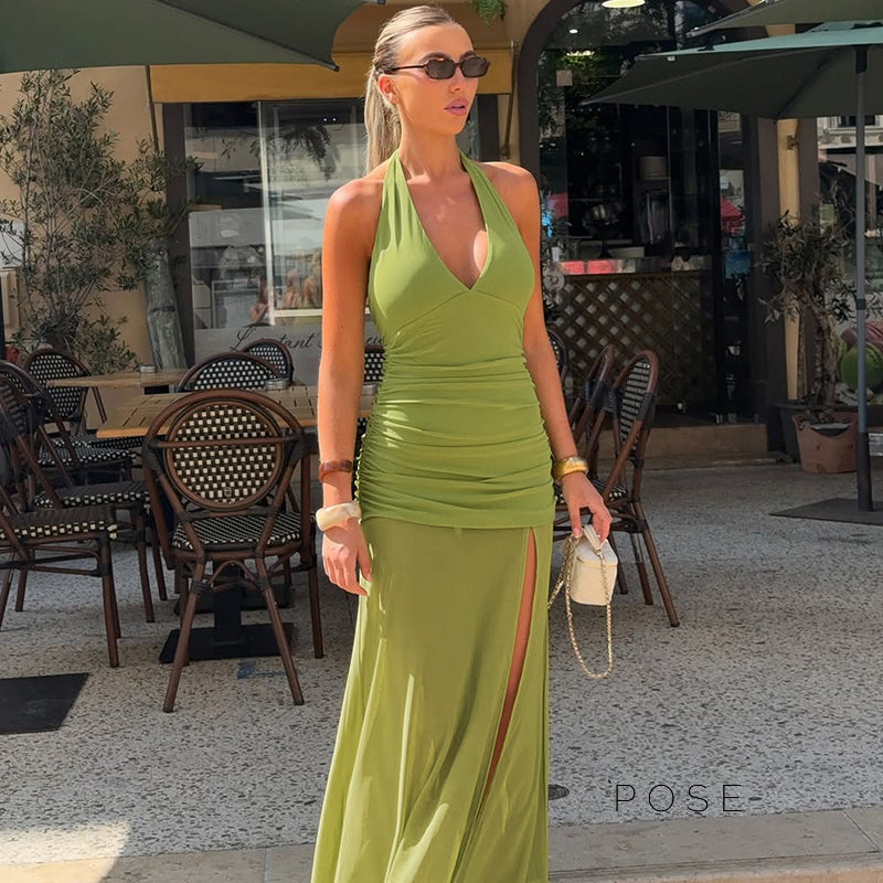 Vittoria Halter Maxi Dress