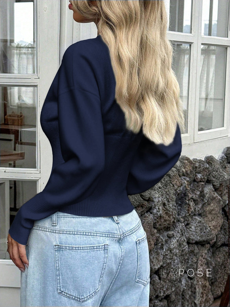 Yanelis V-neck Knit Cardigan