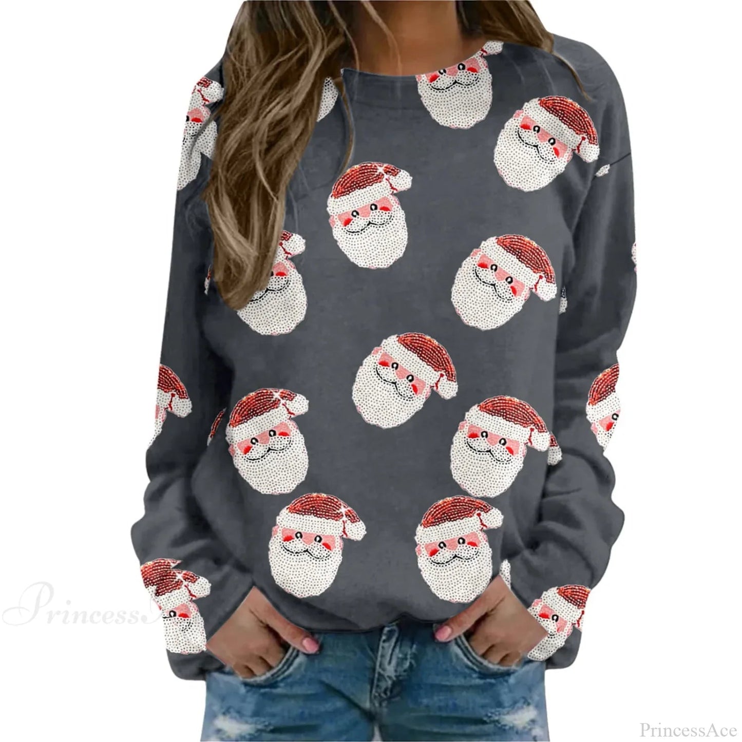 Long Sleeve Ugly Santa Claus Christmas Christmas Sweater