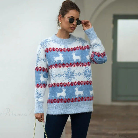 Loose Knitwear Warm Thicken Couples Matching Christmas Christmas Sweater