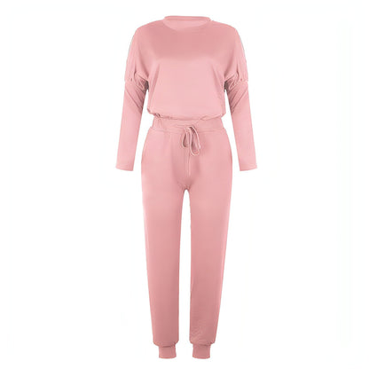 Loose Long Sleeve Top Shirt and Pants Two Piece Set