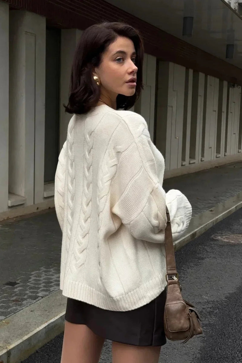 Loose Lazy Crewneck Sweater