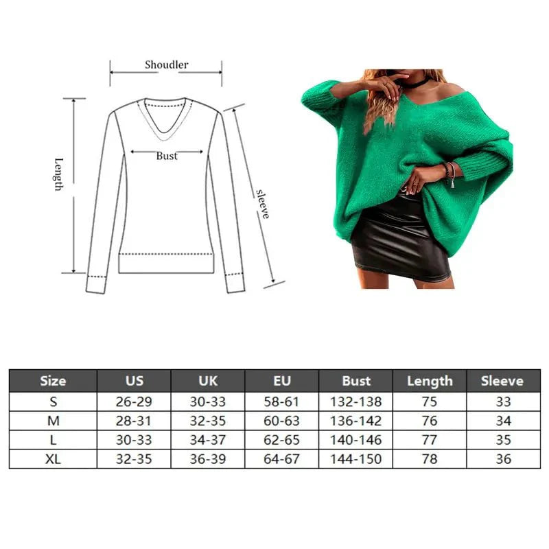 V-neck Strapless Knitwear Sweater