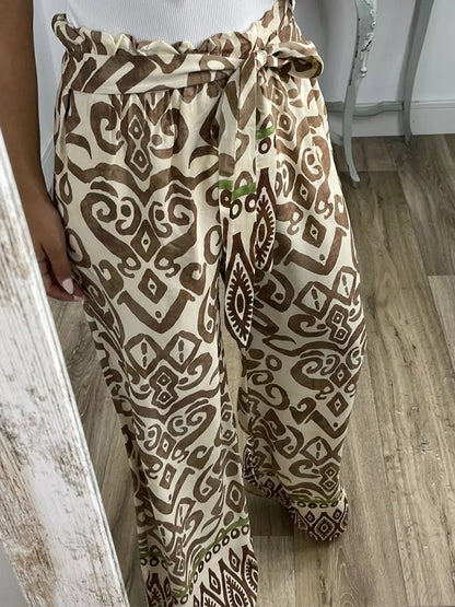 Geometric Printed Pants