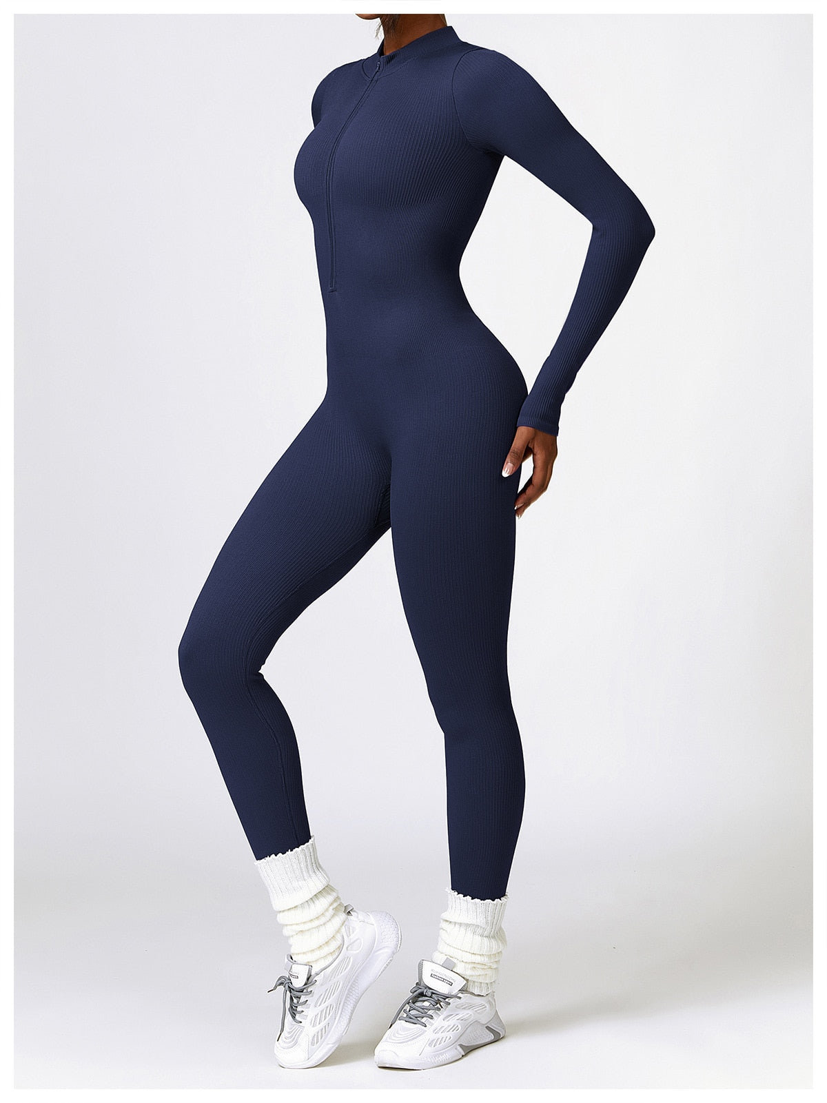 Serena - Zip Up Jumpsuit Long Sleeve
