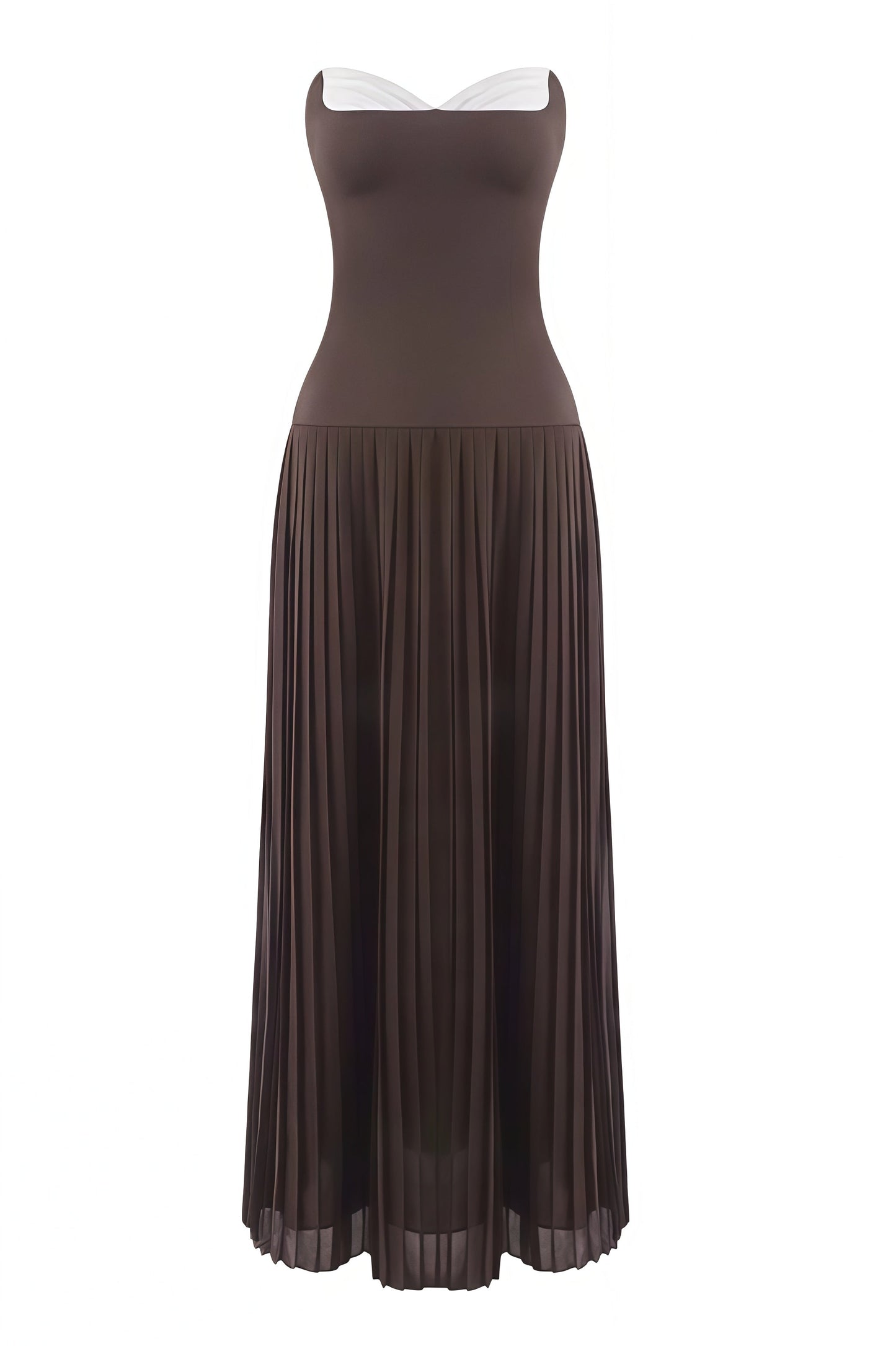 Eurien Off-shoulder Ruffled Pleated Maxi Dress