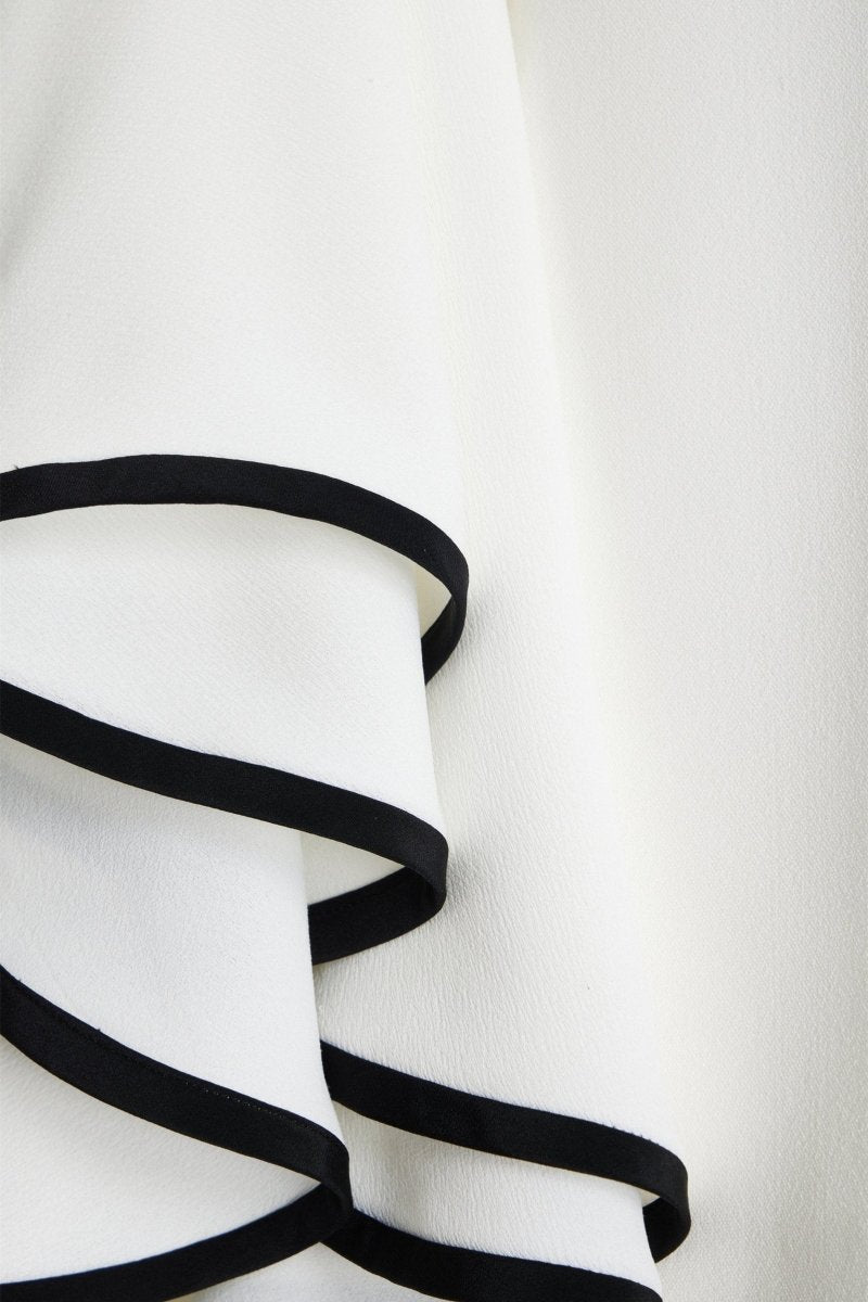 Maxine Contrast Ruffle Sleeve Mini Dress