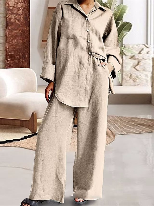 Long Sleeves Shirt and Pants Sets