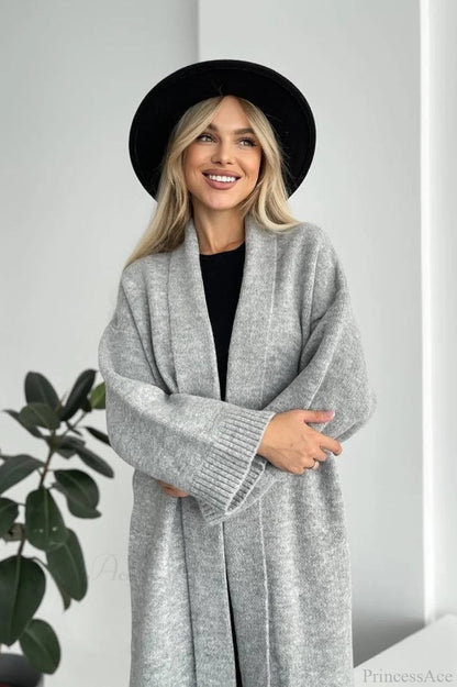 Minimalist Collarless Cardigan-inspired Overcoat