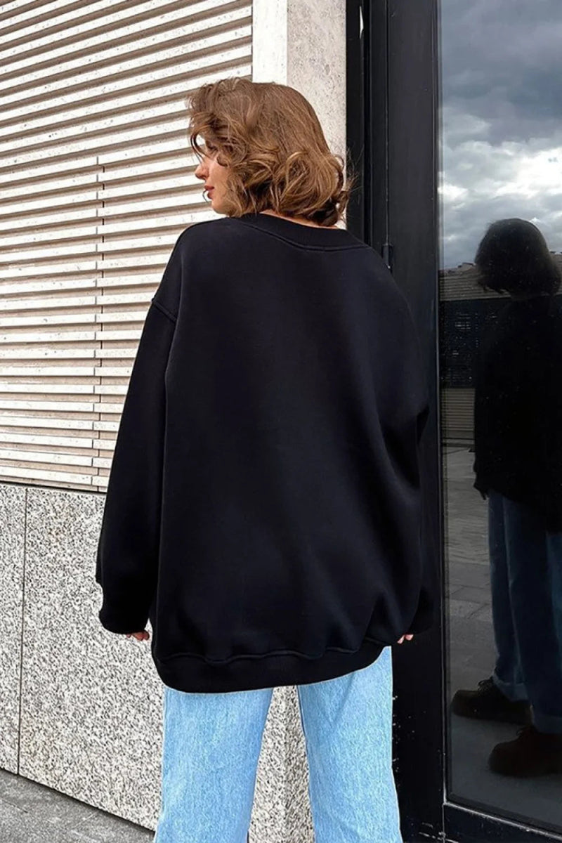 Minimalist Crew Neck Oversize Sweatshirts