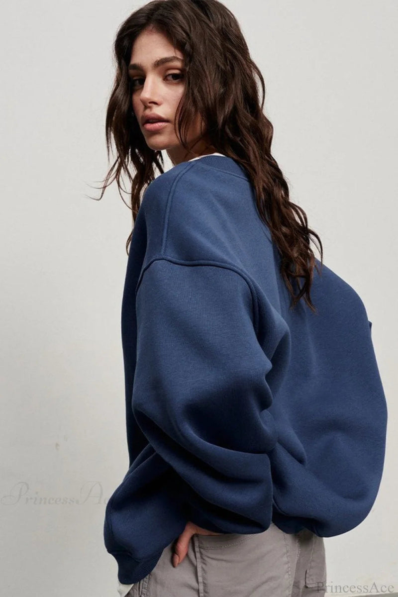 Minimalist Crew Neck Oversize Sweatshirts