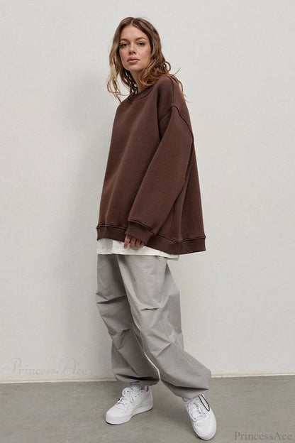 Minimalist Crew Neck Oversize Sweatshirts