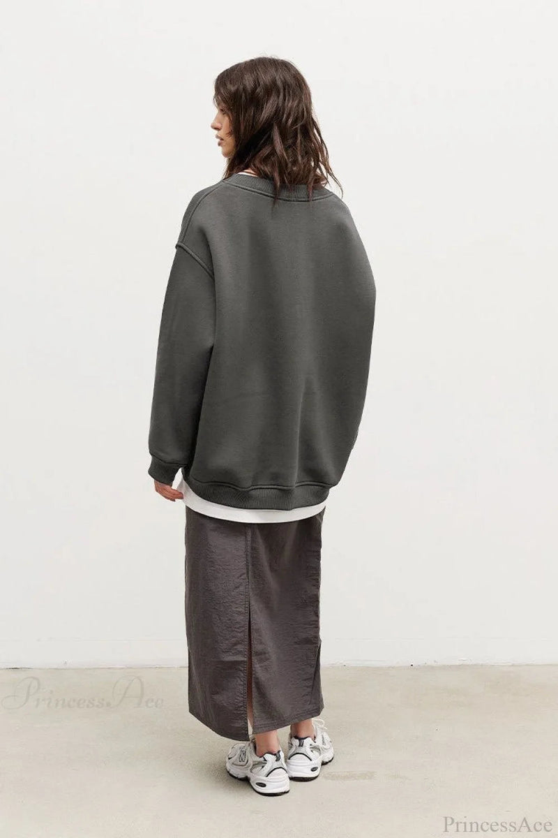 Minimalist Crew Neck Oversize Sweatshirts