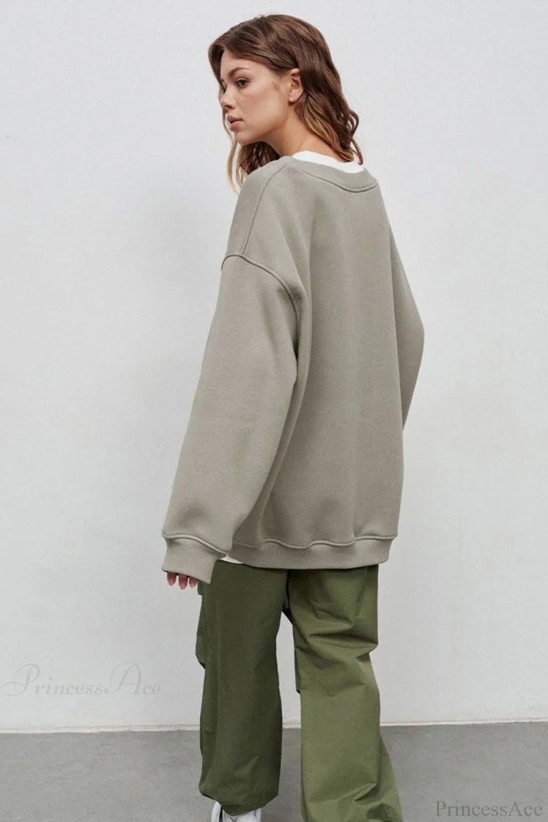 Minimalist Crew Neck Oversize Sweatshirts