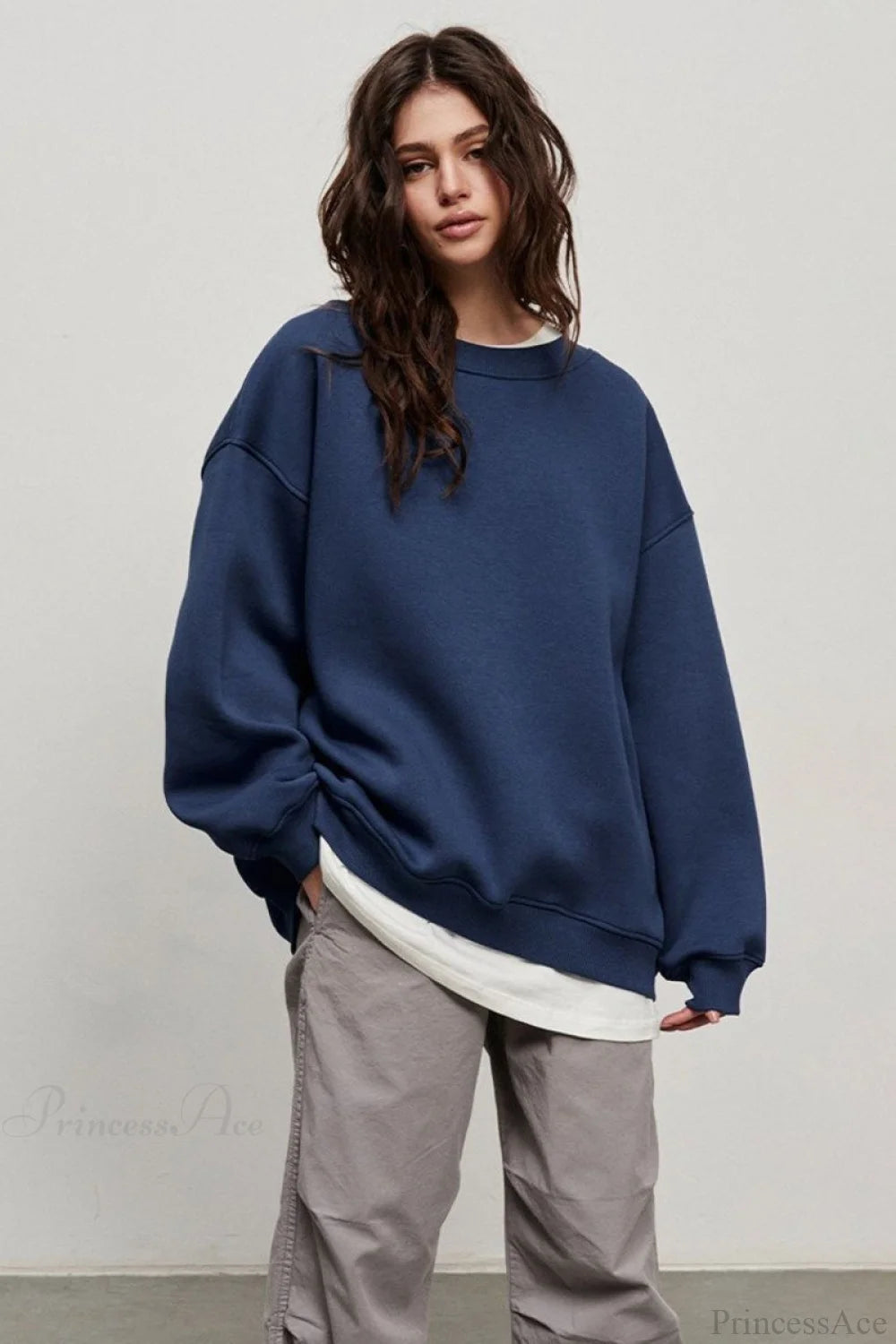 Minimalist Crew Neck Oversize Sweatshirts