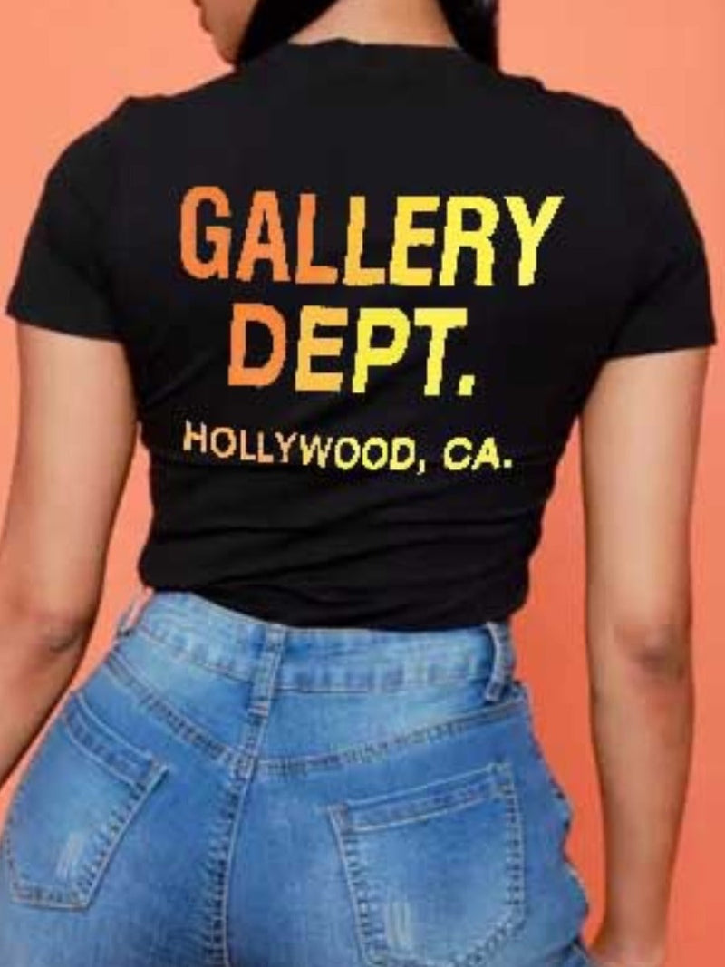 Gallery Dept Letter Print T-shirt Ar506