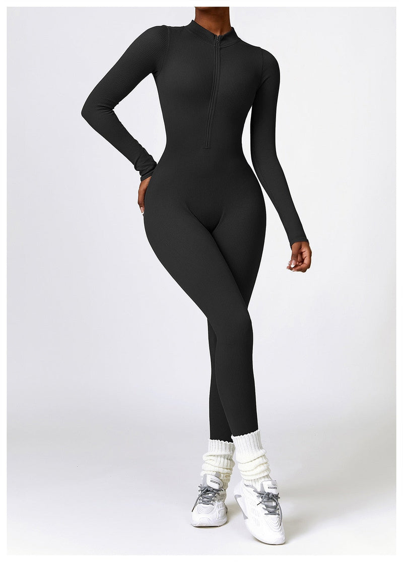 Serena - Zip Up Jumpsuit Long Sleeve