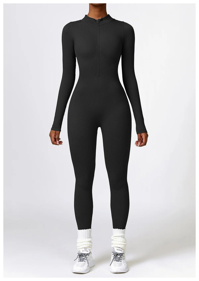 Serena - Zip Up Jumpsuit Long Sleeve