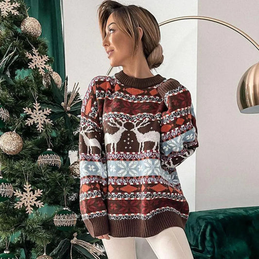 Oversized Y2k Full Sleeve Warm Thicken Winter Christmas Christmas Sweater
