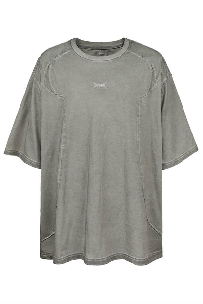 Washed Structured Grey T-shirt