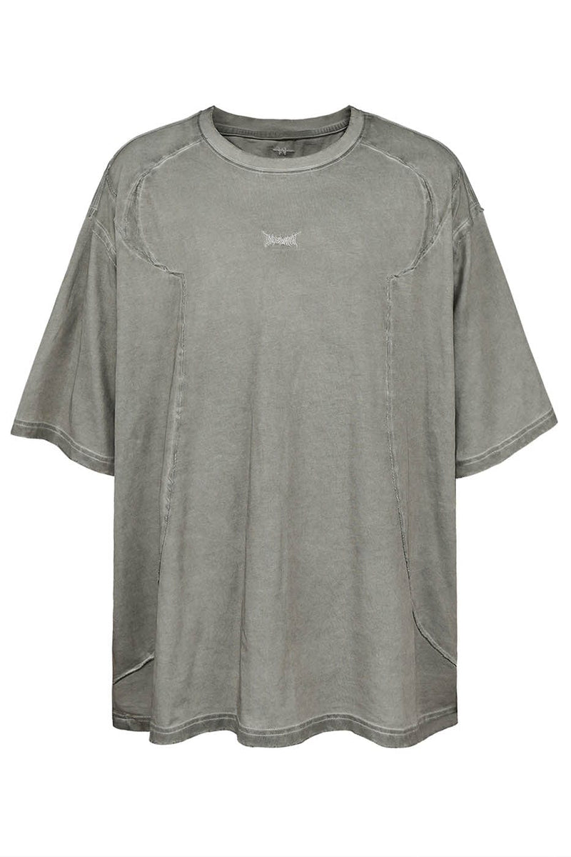 Washed Structured Grey T-shirt