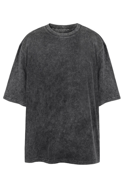 Distressed Washed Black T-shirt
