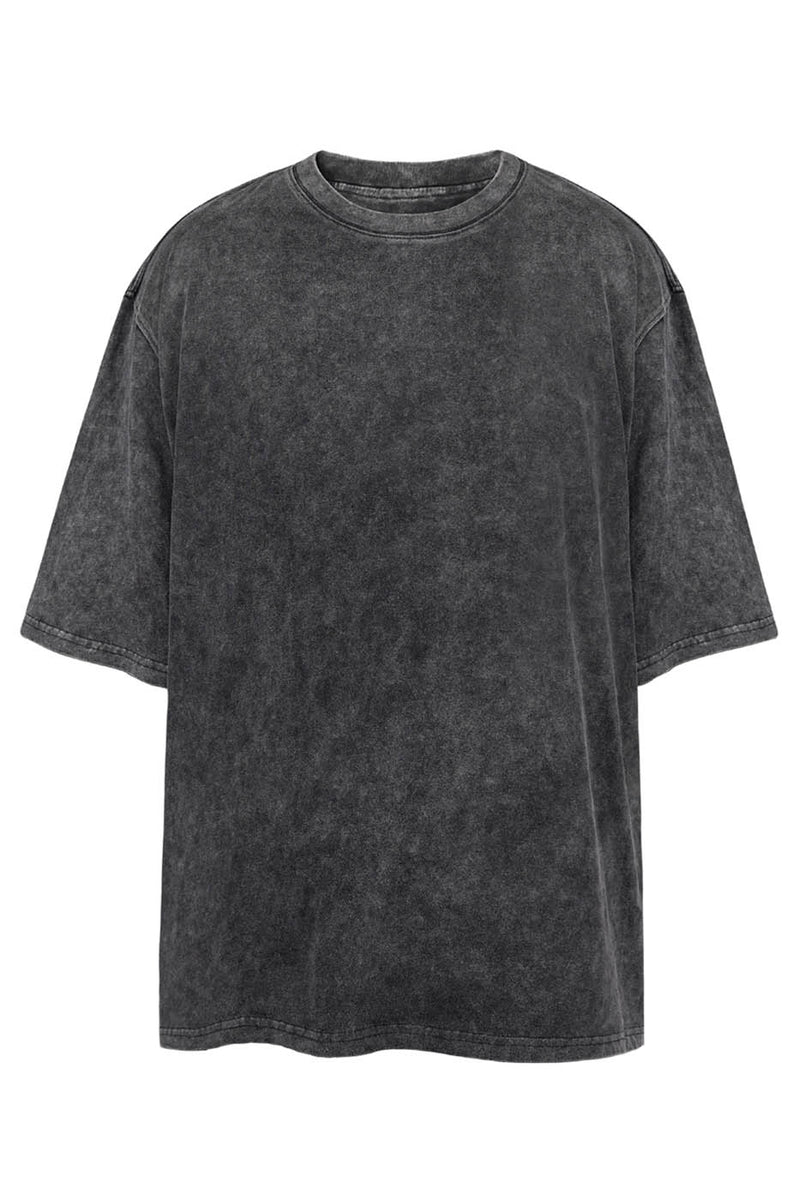 Distressed Washed Black T-shirt
