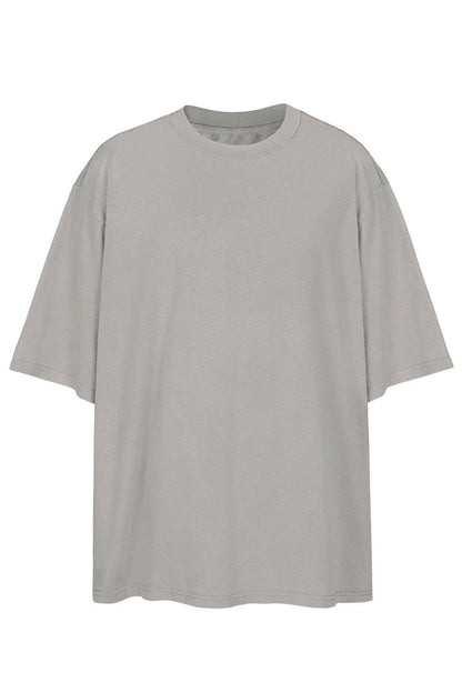 Stone Gray Oversized Army T-shirt