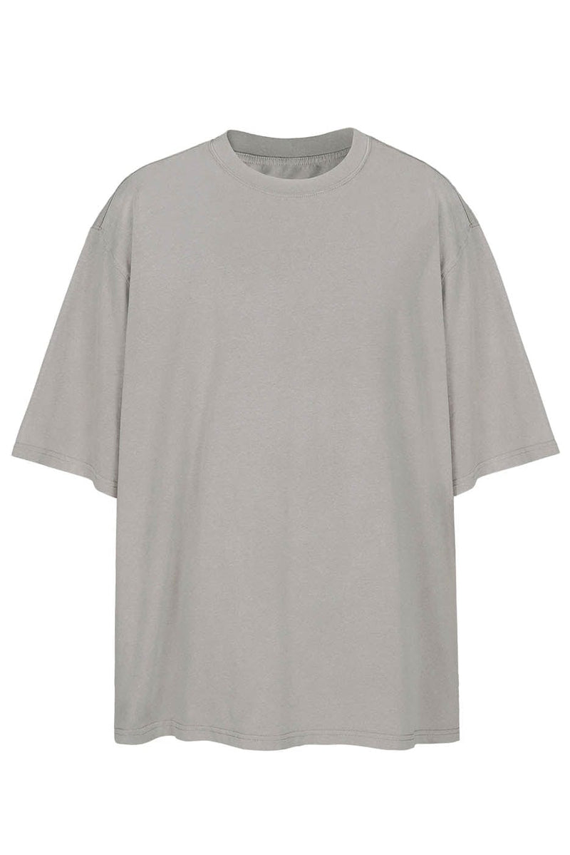 Stone Gray Oversized Army T-shirt