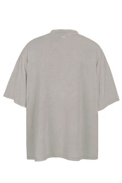 Stone Gray Oversized Army T-shirt