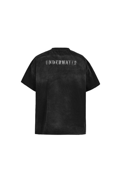 Underwater Black Techwear Pocket T-shirt