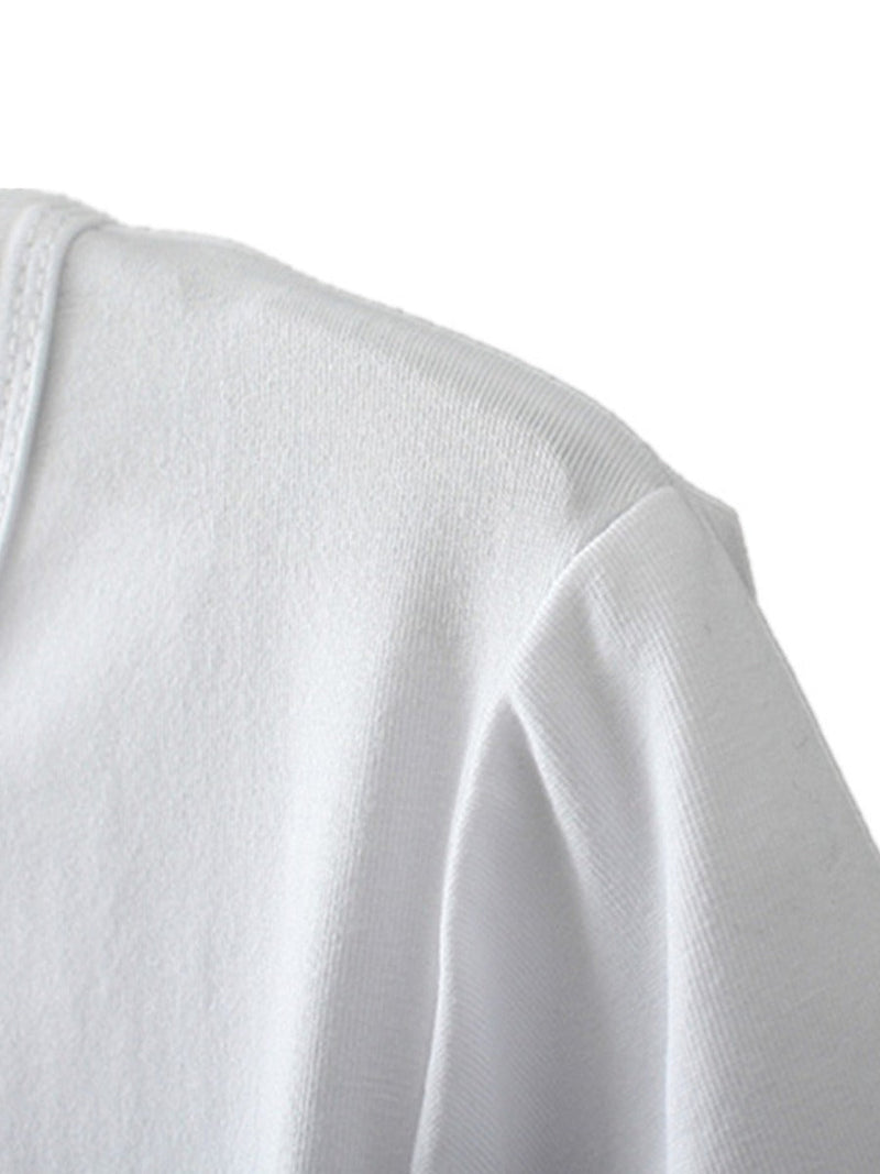 Round Neck Letter Print T-shirt Ar503