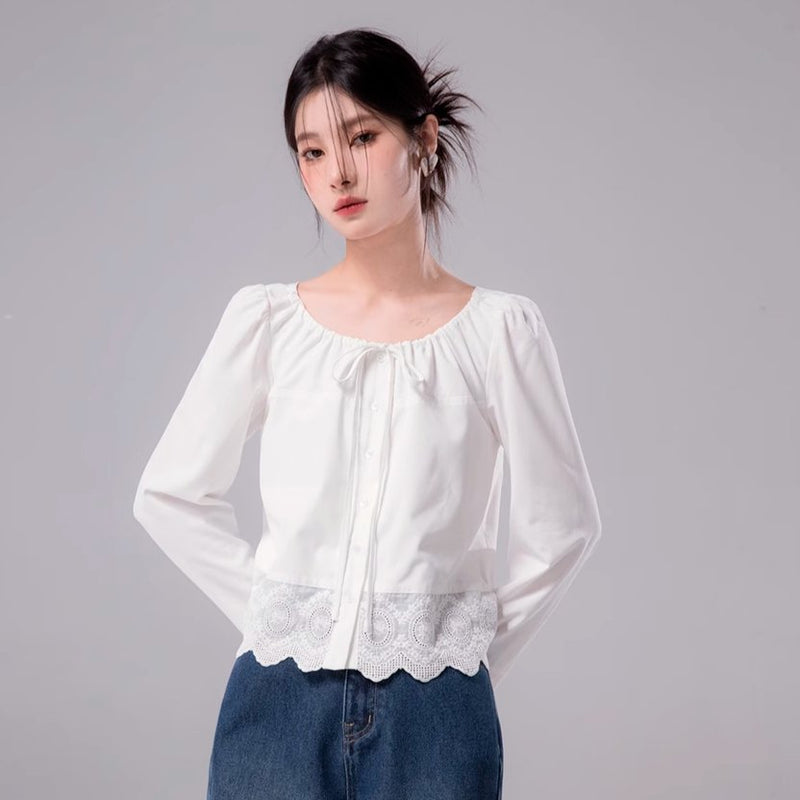 Angelic Lace Collar Blouse