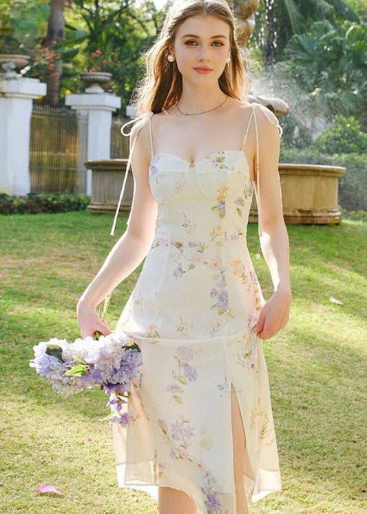 Isolde - Cream Bustier Midi Dress