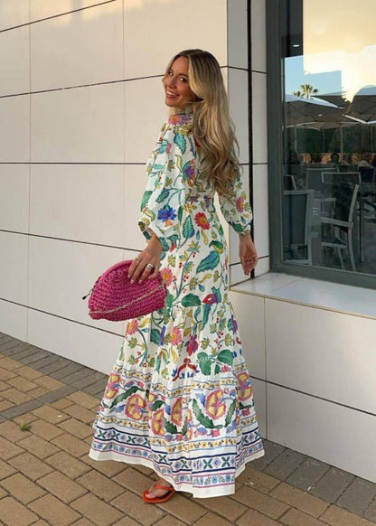 Garden Bloom - Long Sleeve Maxi Dress