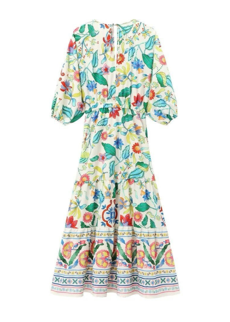 Garden Bloom - Long Sleeve Maxi Dress