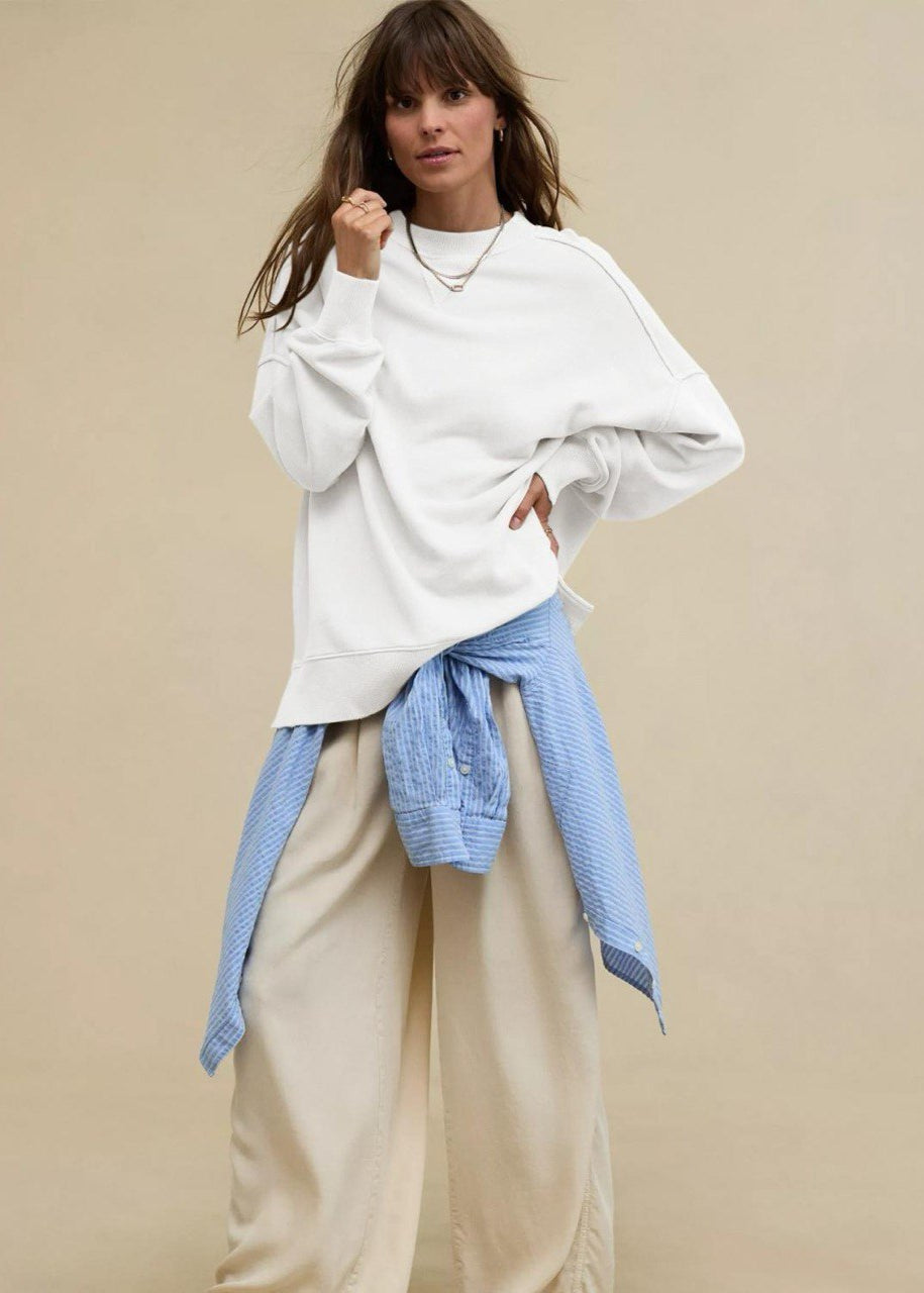 Ivorylay Relaxed Fit Crewneck Sweatshirt