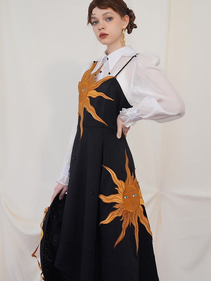 Twilight Sun Embroidered Dress