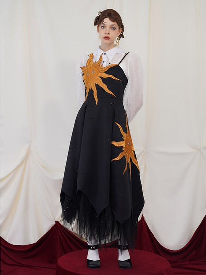 Twilight Sun Embroidered Dress