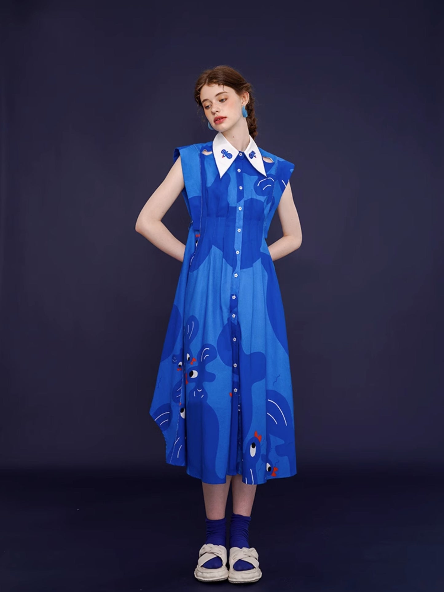 Whimsical Blue Bird Dress