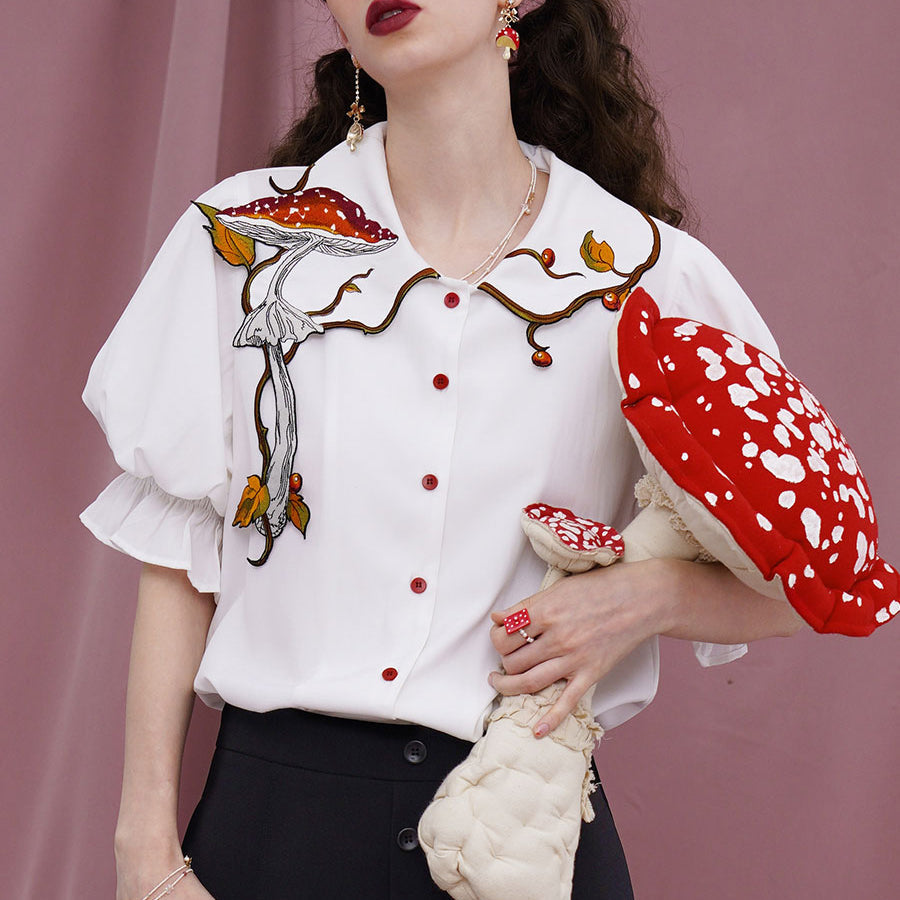 Magical Mushroom Meadow Blouse