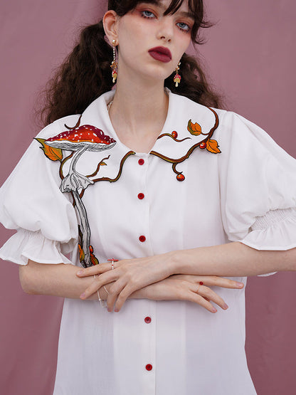 Magical Mushroom Meadow Blouse