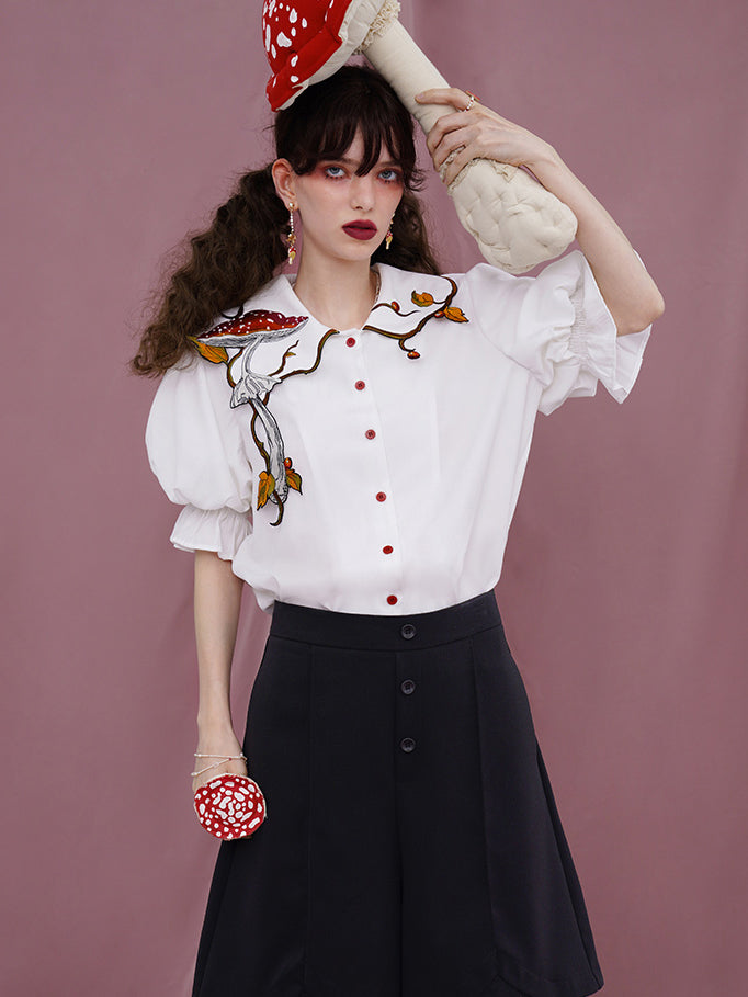 Magical Mushroom Meadow Blouse