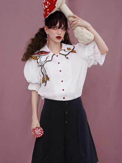 Magical Mushroom Meadow Blouse