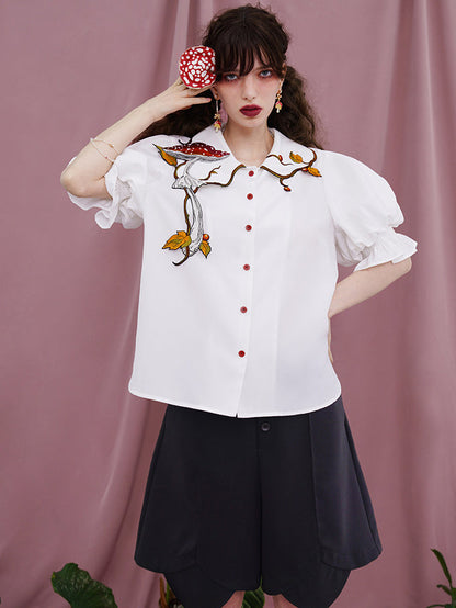 Magical Mushroom Meadow Blouse