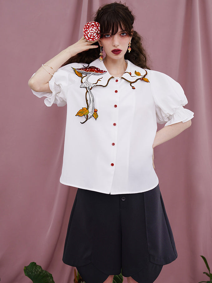 Magical Mushroom Meadow Blouse