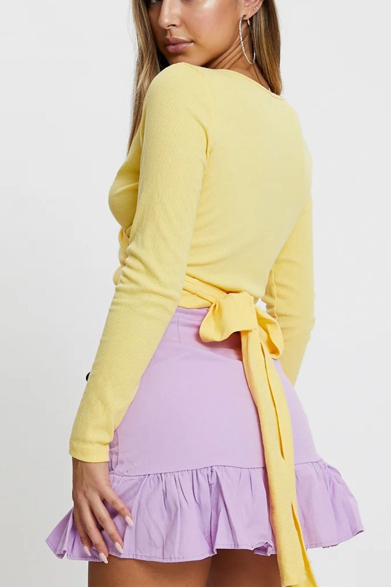 Pleated Ruffled Skirt