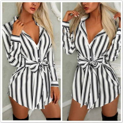 Long Sleeve Button Mini Dress