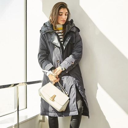 Dressbetty - Winter British Duck Down Trench Coat