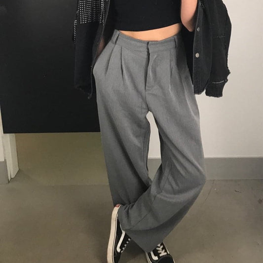 Straight Large Size Wide Leg Trousers Suit Full-length Hot Selling Loose Pants